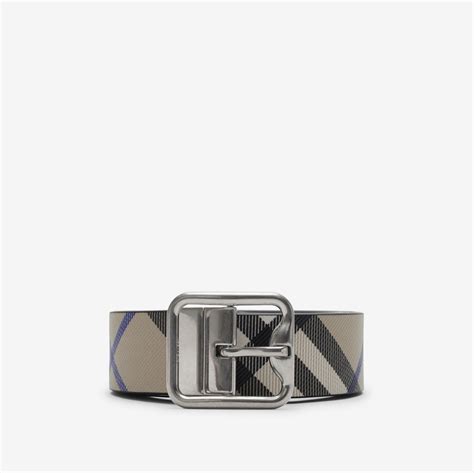 burberry ss17 belt|Reversible Check B Cut Belt in Sand/slate .